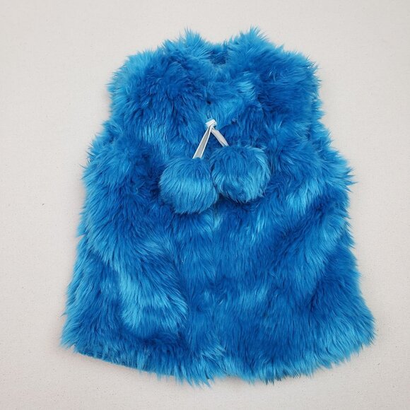 American Widgeon Girls Blue Faux Fur Super Soft Vest Sz 4T EXCELLENT CONDITION!! - Picture 1 of 6
